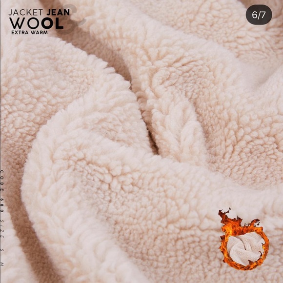 Jacket Jean WOOL Size M - Picture 8 of 8